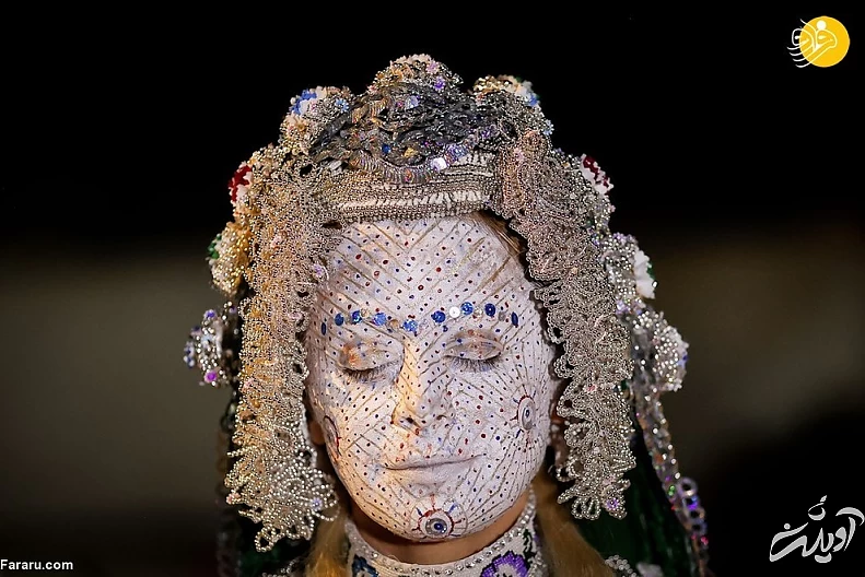 (تصاویر) آرایش متفاوت عروس خانم